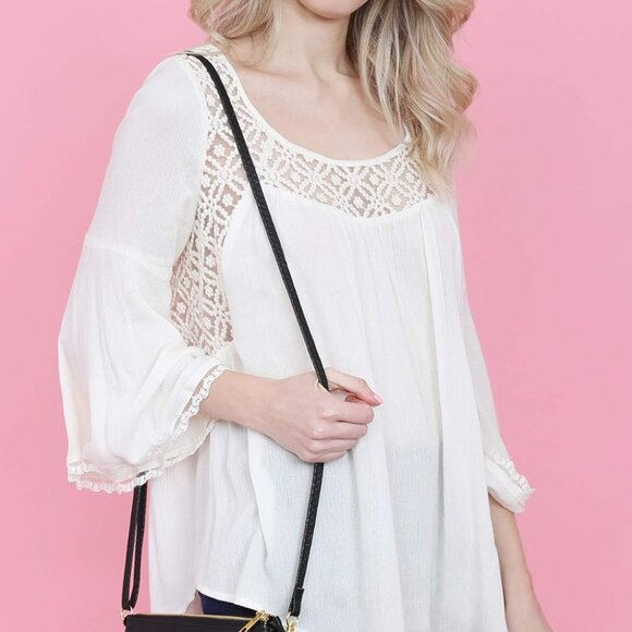 Vegan Leather Wallet Purse Clutch Small Handbag Phone Card Slots Crossbody - Picture 2 of 7